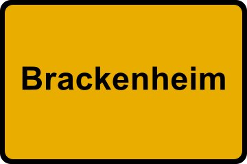 Ortsschild Brackenheim