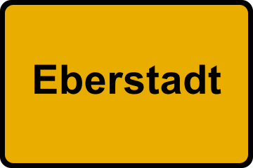 Ortsschild Eberstadt
