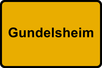 Ortsschild Gundelsheim