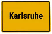 Ortsschild Karlsruhe