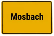 Ortsschild Mosbach