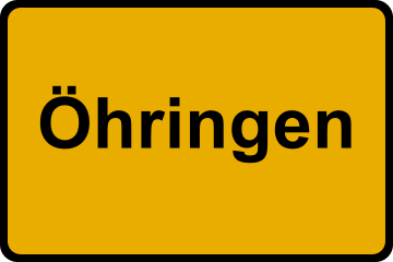 Ortsschild Öhringen