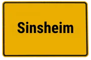 Ortsschild Sinsheim