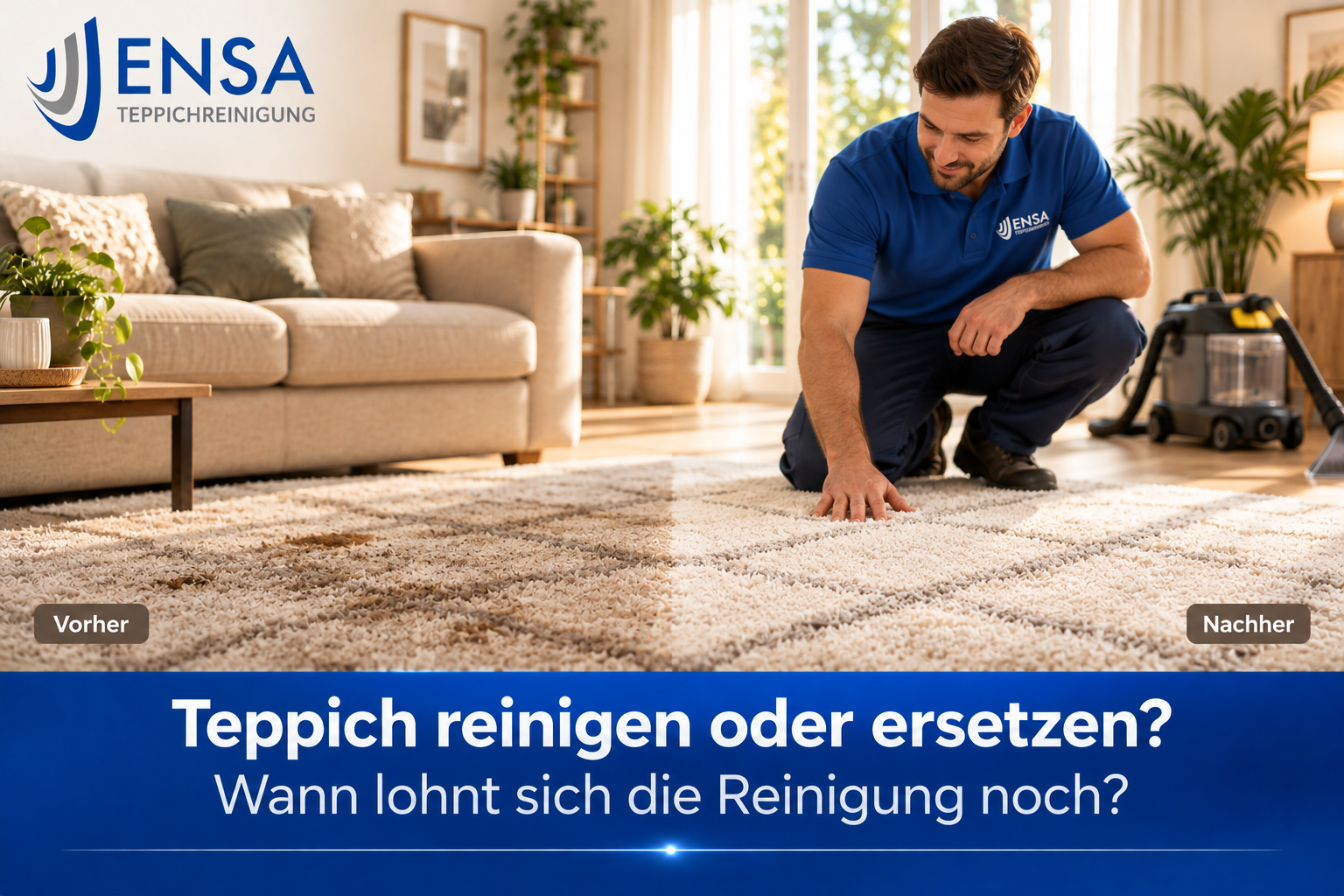 Teppich reinigen oder ersetzen – wann lohnt sich die Reinigung noch?